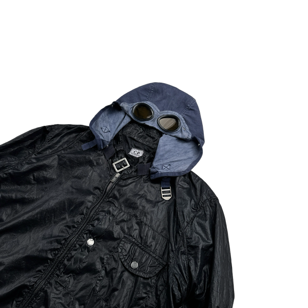 CP Company 2000s Nylon Denim Hood Jacket - Medium