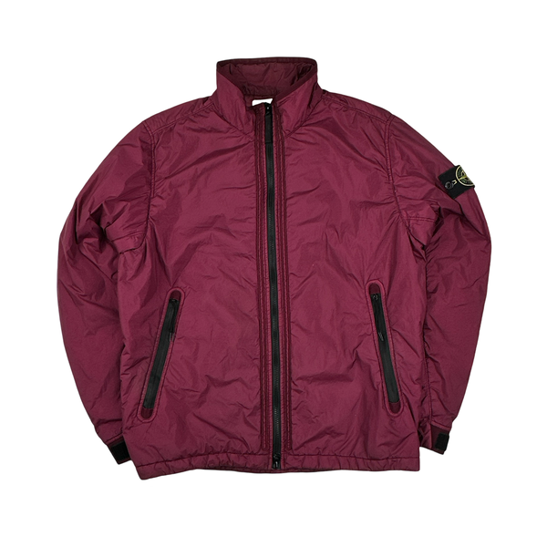 Stone Island Fuchia Garment Dyed Crinkle Reps Jacket - Medium