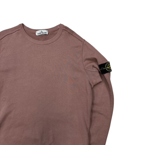 Stone Island 2018 Rose Quartz Cotton Crewneck Sweatshirt Medium Mat s Island
