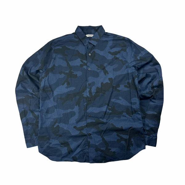 Valentino Blue Multi Camo Shirt - XL