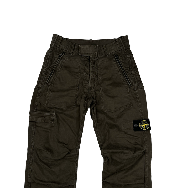 Stone Island 2007 Thick Cotton Cargo Trousers - 30"