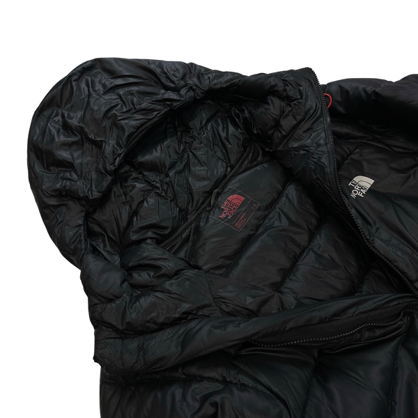 North Face Black 700 Fill Hooded Down Puffer Jacket - Large