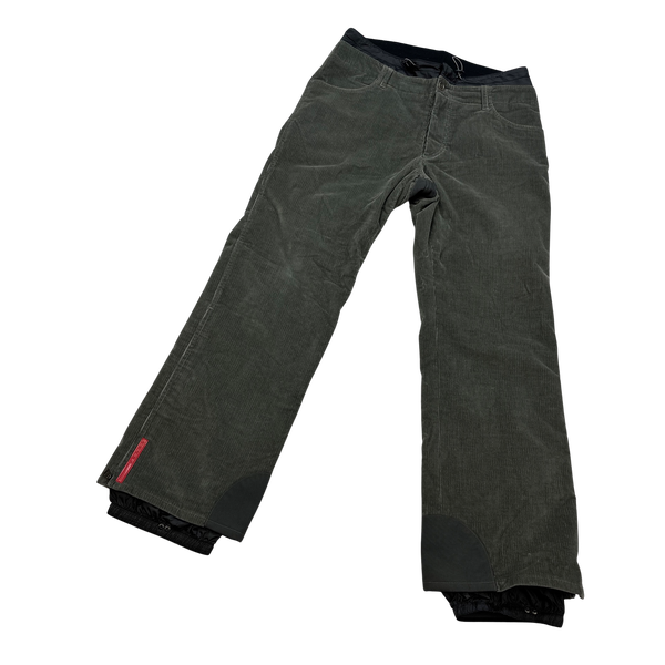 Prada Corduroy Baggy Fit Ski Trousers - 36"