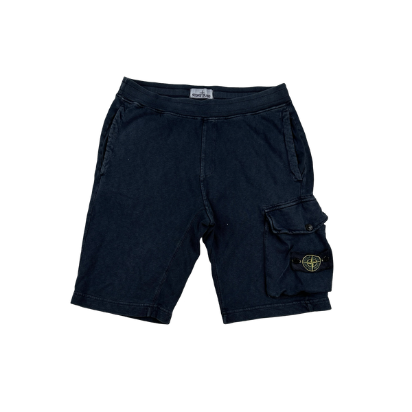 Stone Island 2019 Navy Cotton Shorts - Medium