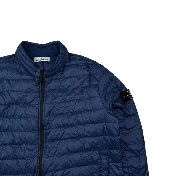 Strone Island 2015 Blue Micro Rip Stop 7 Den/Down Jacket - XXL