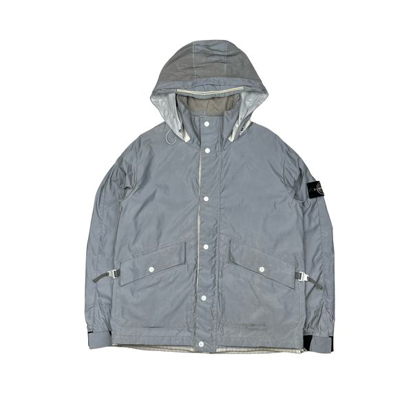 Stone Island 2011 Rare Archive Silver Reflective Jacket - Large