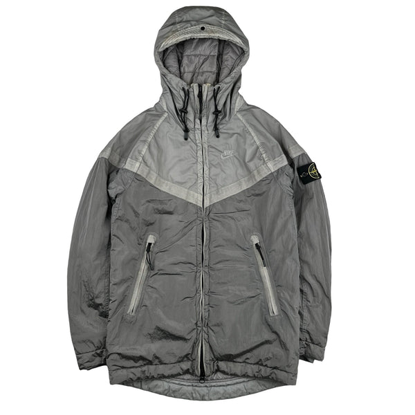 Stone island metal nylon jacket outlet