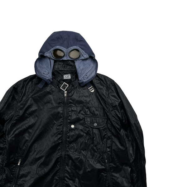 CP Company 2000s Nylon Denim Hood Jacket - Medium