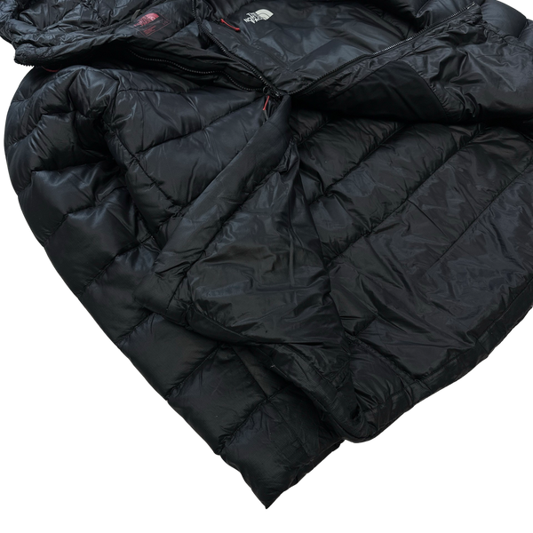North Face Black 700 Fill Hooded Down Puffer Jacket - Large