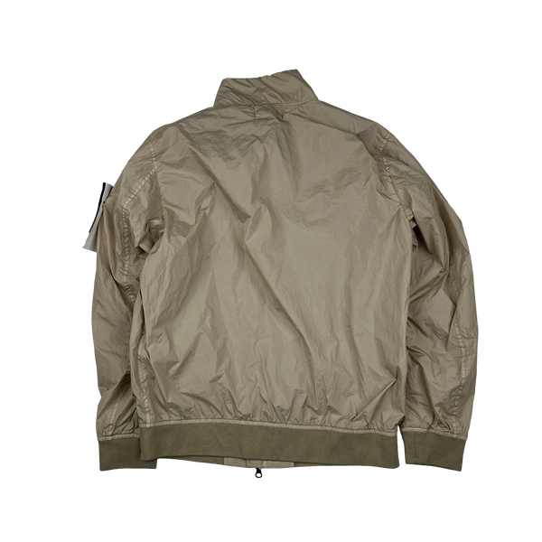 Stone Island 2023 Brown Garment Dyed Crinkle Reps Jacket - Medium