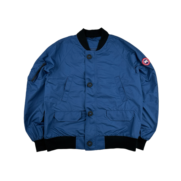 Canada Goose Blue Faber Bomber Jacket - Large