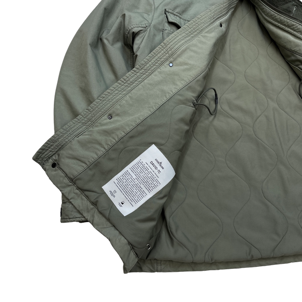 Stone Island Olive Green David TC Quilted Jacket - XXL