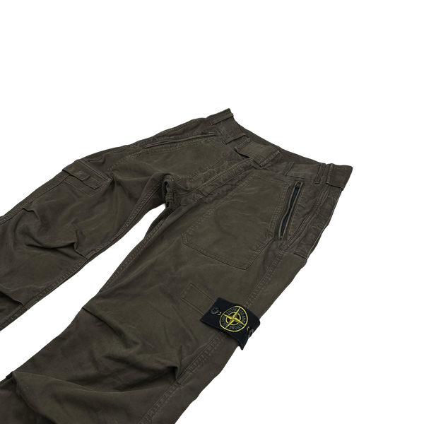 Stone Island 2007 Thick Cotton Cargo Trousers - 30"