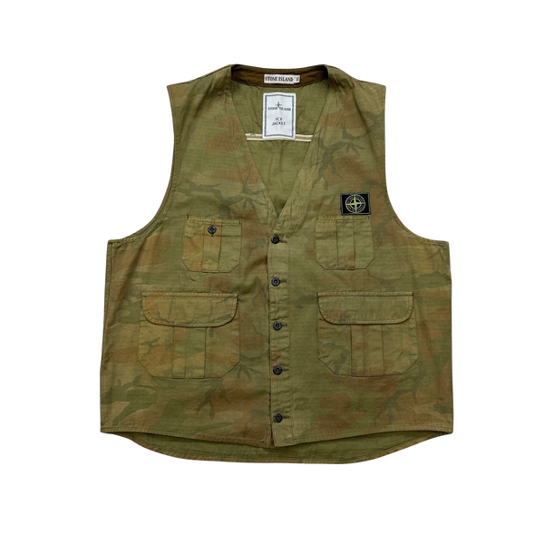 Stone Island Ice Jacket Camo Vest - XL