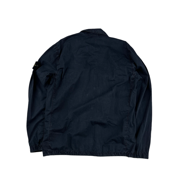 Stone Island 2022 Navy Double Pocket Overshirt - Medium