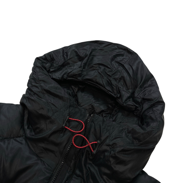 North Face Black 700 Fill Hooded Down Puffer Jacket - Large