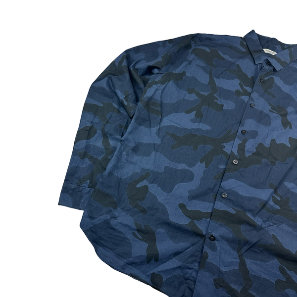 Valentino Blue Multi Camo Shirt - XL