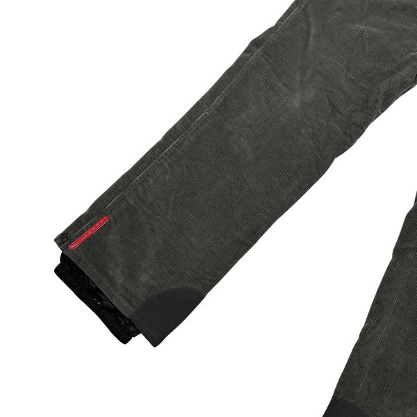 Prada Corduroy Baggy Fit Ski Trousers - 36"