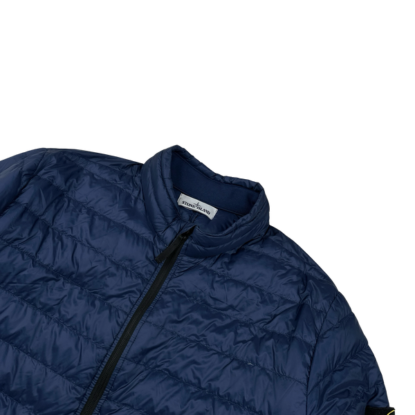 Strone Island 2015 Blue Micro Rip Stop 7 Den/Down Jacket - XXL