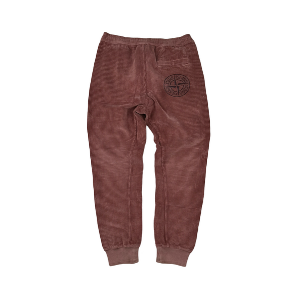 Stone Island Bordeaux  Corduroy Joggers - Medium