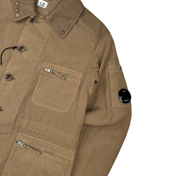 CP Company Bronze Mais B Lens View Multi Pocket Overshirt Jacket - Medium