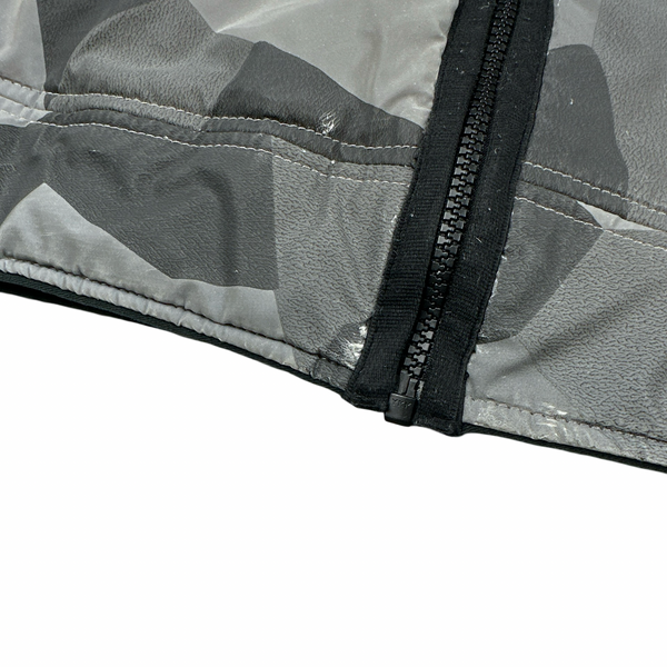Stone Island 2012 Silver Fleece Lined Camo Reflective Jacket - Large