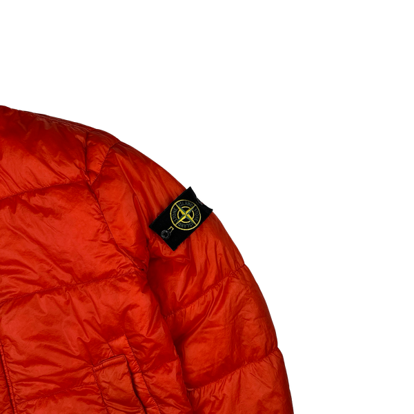 Stone Island 2013 Red Garment Dyed Puffer Jacket - Small