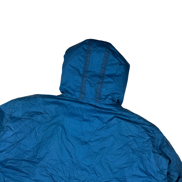 Stone Island 2009 Blue Down Filled Padded Mesh Badge Jacket - 3XL