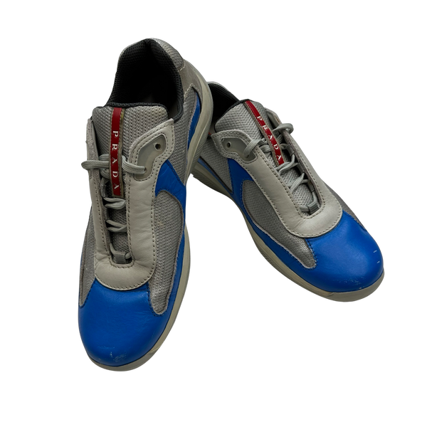 Blue 2024 prada trainers