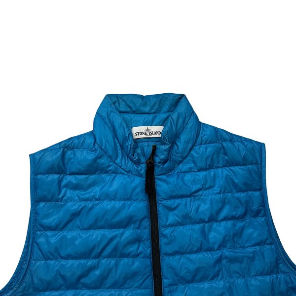 Stone Island 2013 Turquoise Micro Yarn Down Packable Gilet Medium Mat s Island