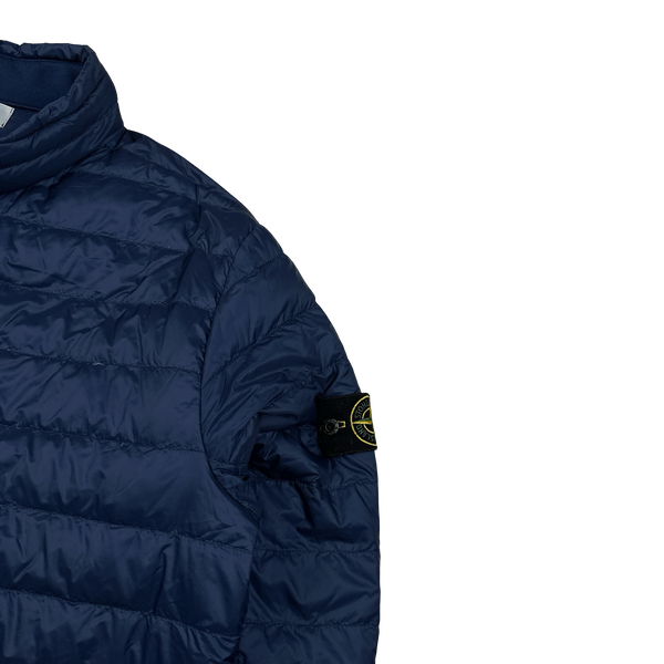 Strone Island 2015 Blue Micro Rip Stop 7 Den/Down Jacket - XXL