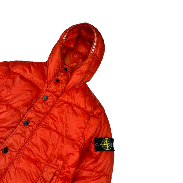 Stone Island 2013 Red Garment Dyed Puffer Jacket - Small