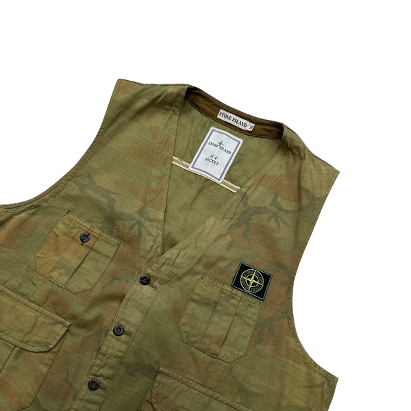 Stone Island Ice Jacket Camo Vest - XL