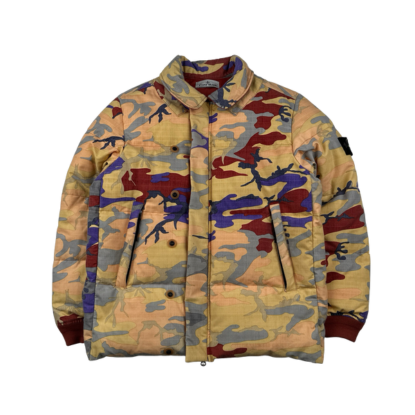 Stone Island 2022 Heritage Camo Down Filled Puffer Jacket - Medium