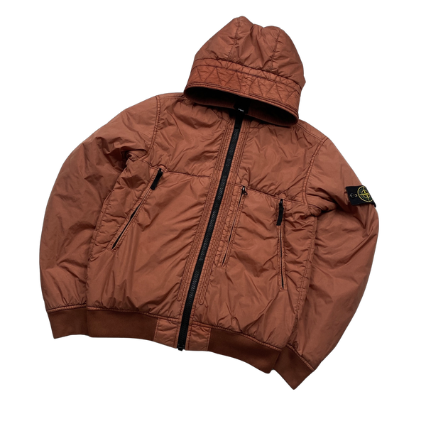 Peach stone island on sale jacket