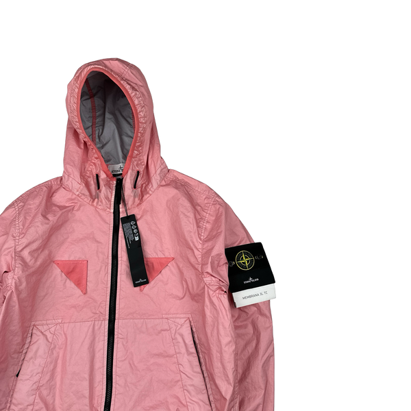 Stone Island 2023 Pink Membrana 3L TC Hooded Jacket - Medium