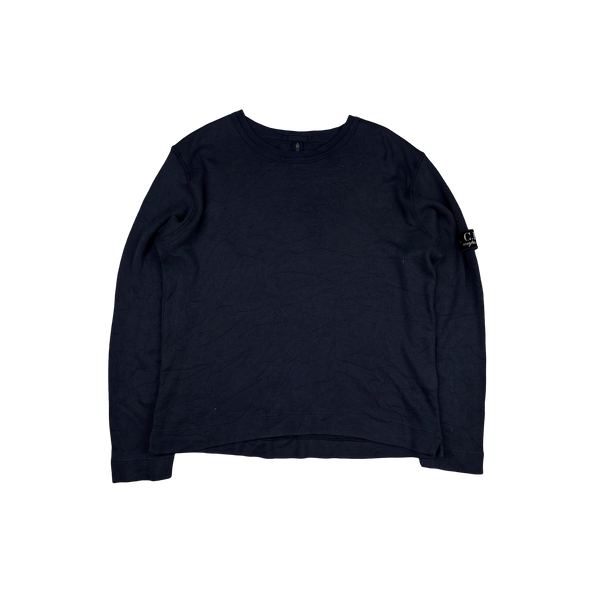 CP Company Vintage 90's Navy Lightweight Junior Crewneck - XS