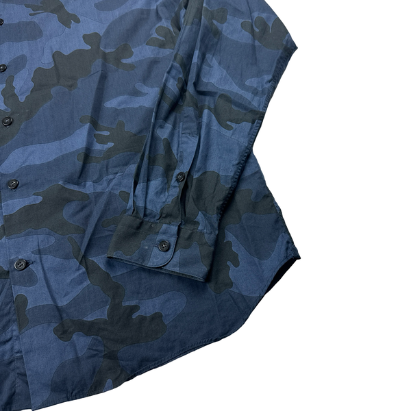 Valentino Blue Multi Camo Shirt - XL