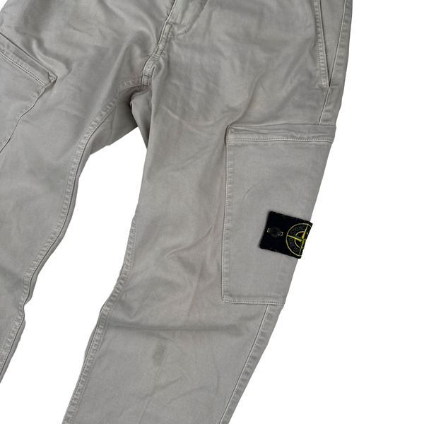 Stone Island 2017 Tan Slim Fit Cargo Trousers - Small