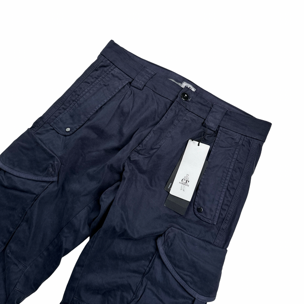 CP Company Navy Ergonomic Cargo Trousers - Small