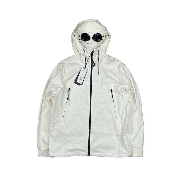 CP Company White Goggle Soft Shell Jacket - XS, 3XL