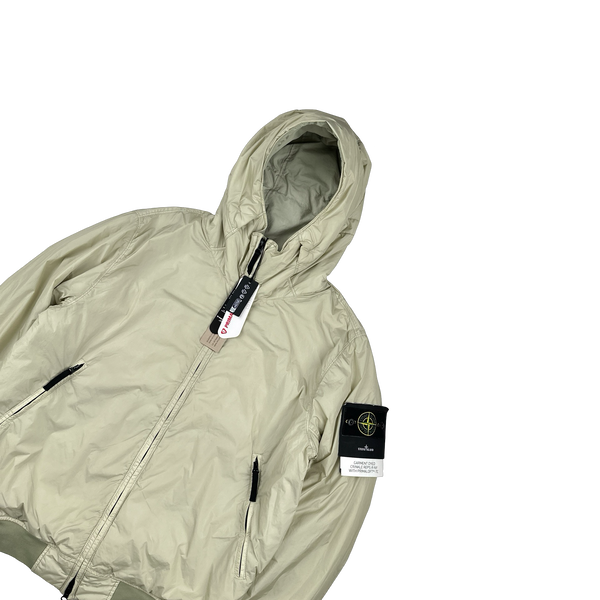 Stone Island 2024 Tan Crinkle R-NY Primaloft Jacket - Large