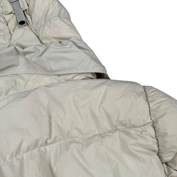 Stone Island 2016 Cream Organic Feel Tela Down Jacket - Large