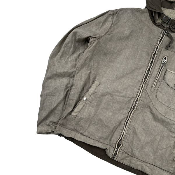 CP Company 2004 Vintage Lino Flax Goggle Jacket - Medium