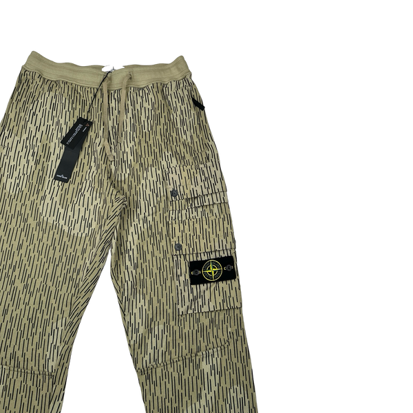 Stone Island 2021 Reflective Rain Camo Cargo Joggers - Small, XL