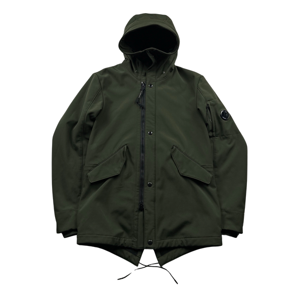 CP Company Khaki Fishtail Soft Shell Parka - Medium – Mat's Island