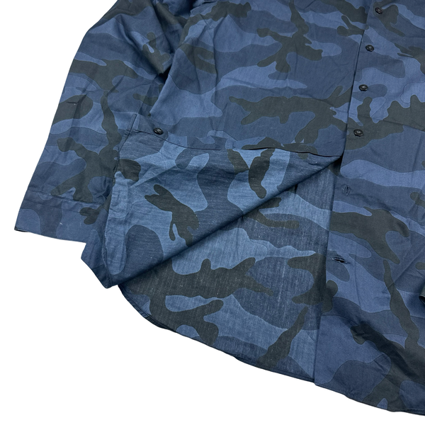 Valentino Blue Multi Camo Shirt - XL