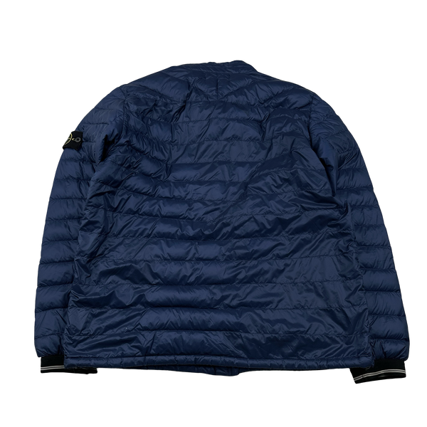 Strone Island 2015 Blue Micro Rip Stop 7 Den/Down Jacket - XXL