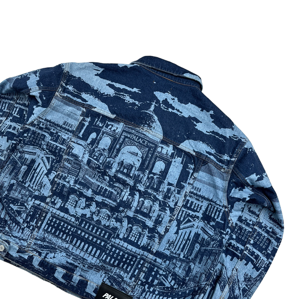 Palace London Skyline Mega Print Denim Jacket - Large