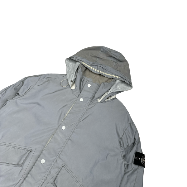 Stone Island 2011 Rare Archive Silver Reflective Jacket - Large